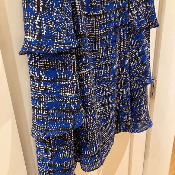 Banana Republic Blue Cocktail Dress with Ruffles - Picture 4 of 8